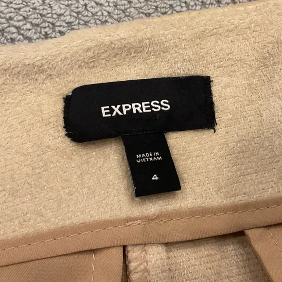 Express High Waist Tan Belted Shorts - Picture 9 of 10